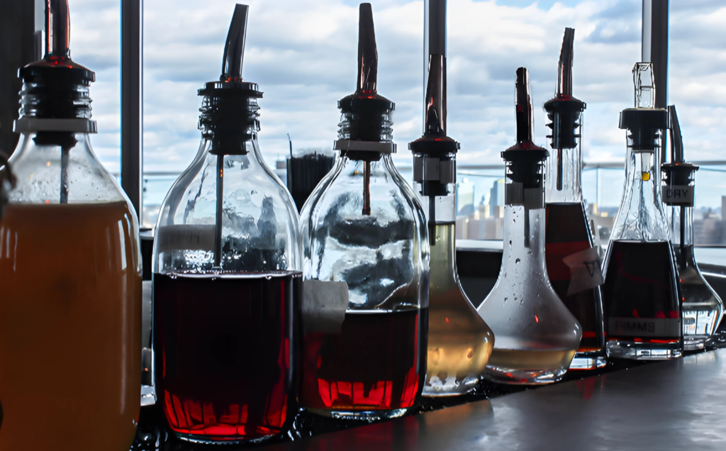 Imagen fermentacion varias botellas